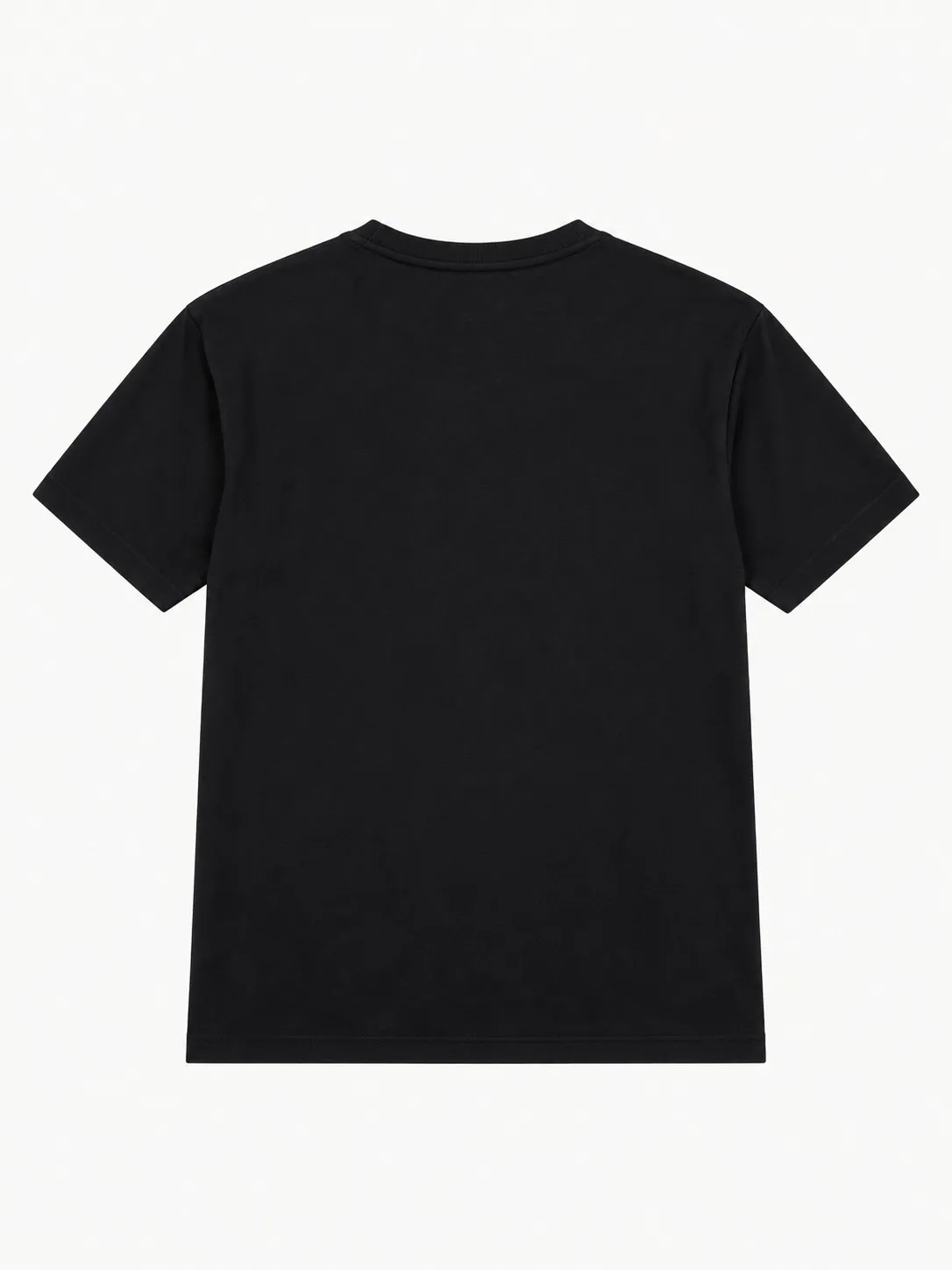 Camiseta Karl Lagerfeld negra, vista de espalda lisa de la prenda sola
